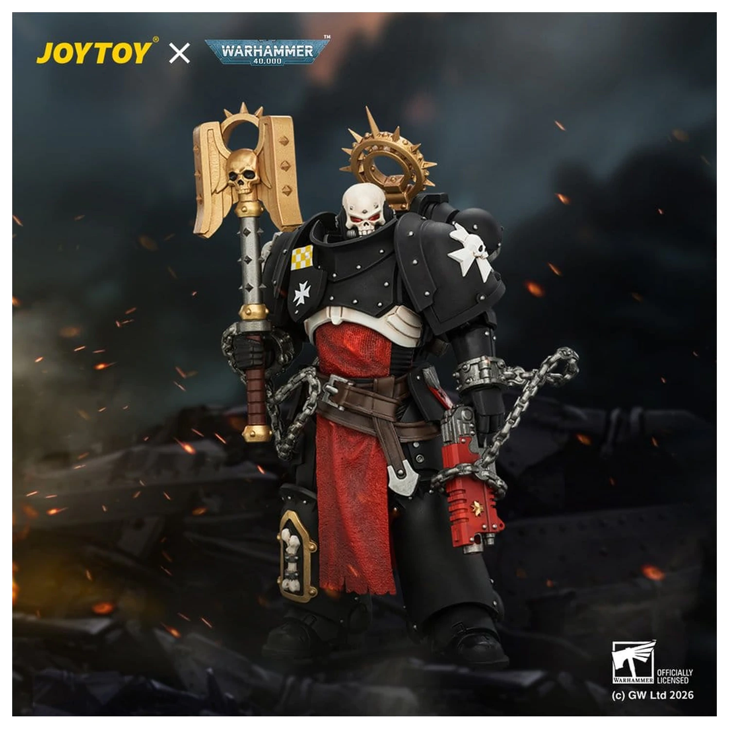 Warhammer akčná figúrka Black Templars Execrator 2 12 cm produktová fotografia