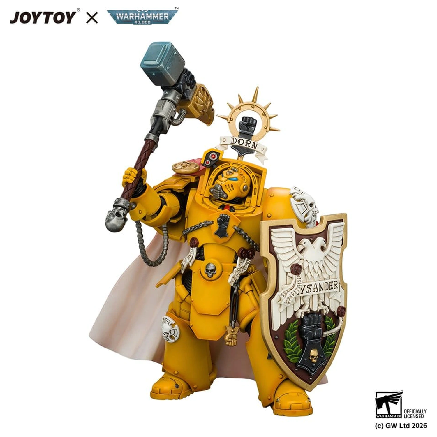 Warhammer akčná figúrka Imperial Fists Darnath Lysander 14 cm produktová fotografia