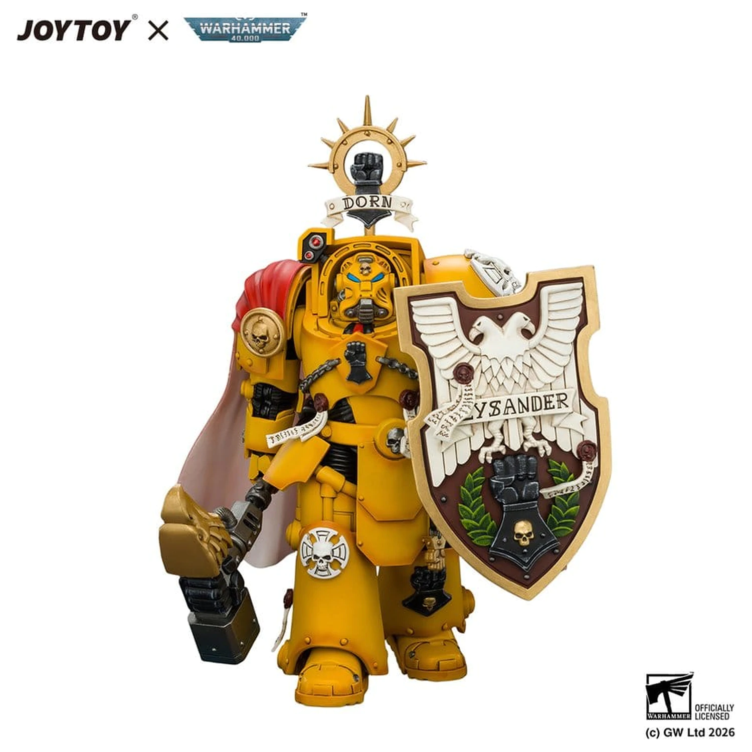 Warhammer akčná figúrka Imperial Fists Darnath Lysander 14 cm produktová fotografia