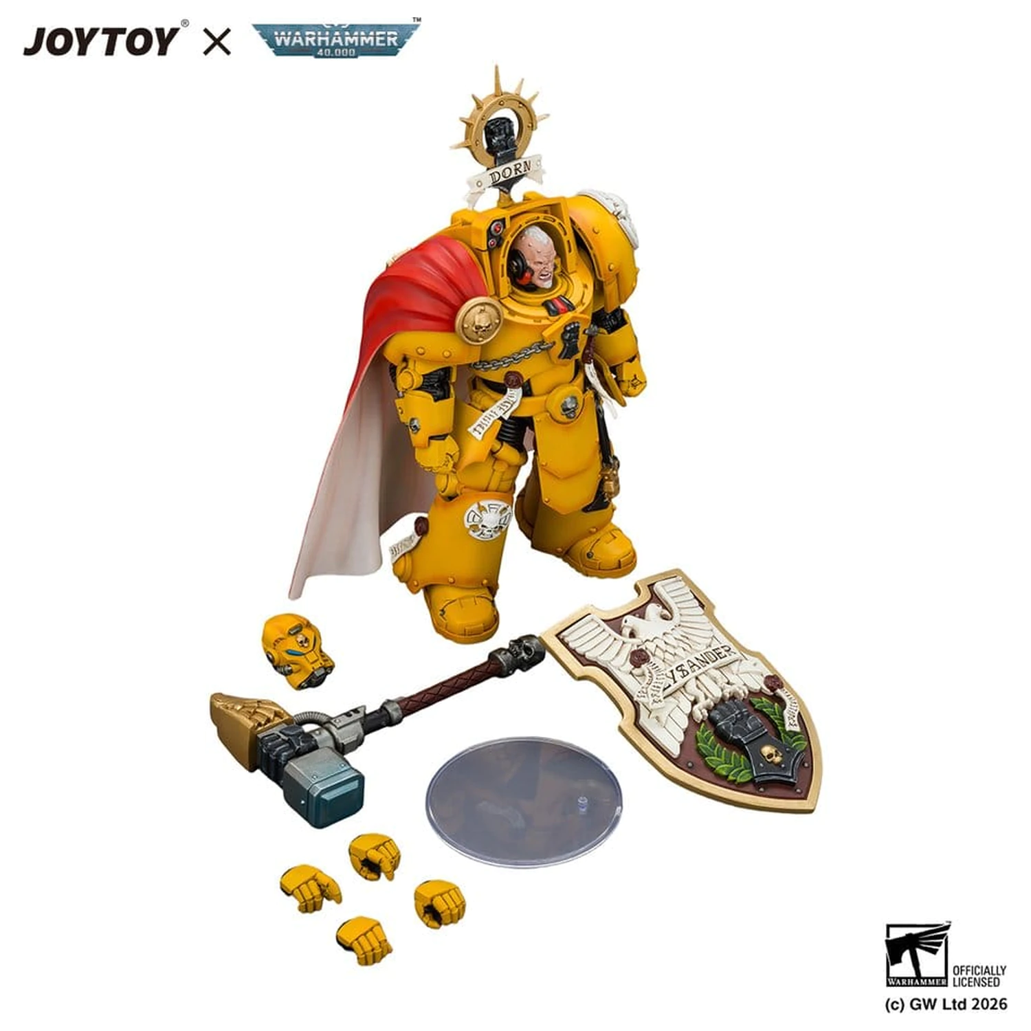 Warhammer akčná figúrka Imperial Fists Darnath Lysander 14 cm produktová fotografia