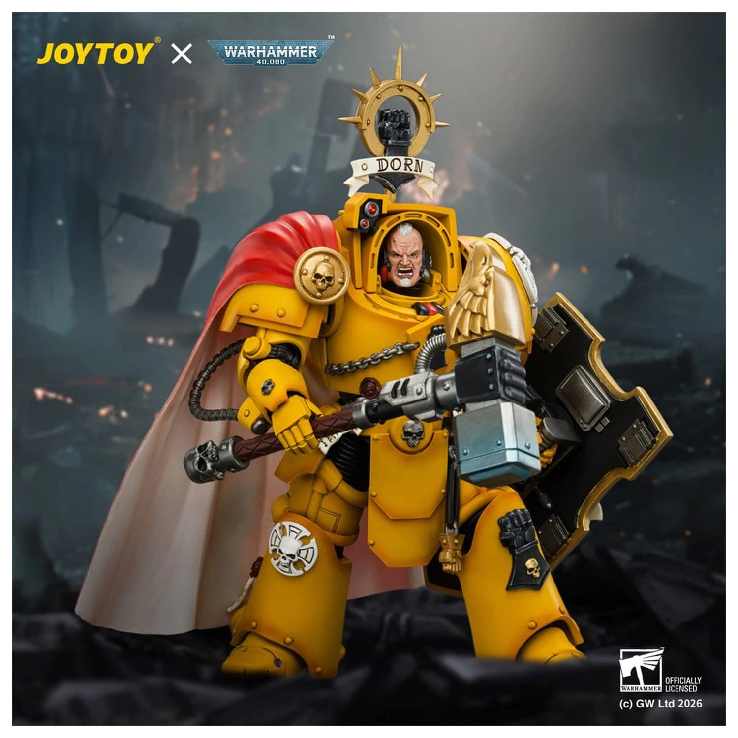Warhammer akčná figúrka Imperial Fists Darnath Lysander 14 cm produktová fotografia