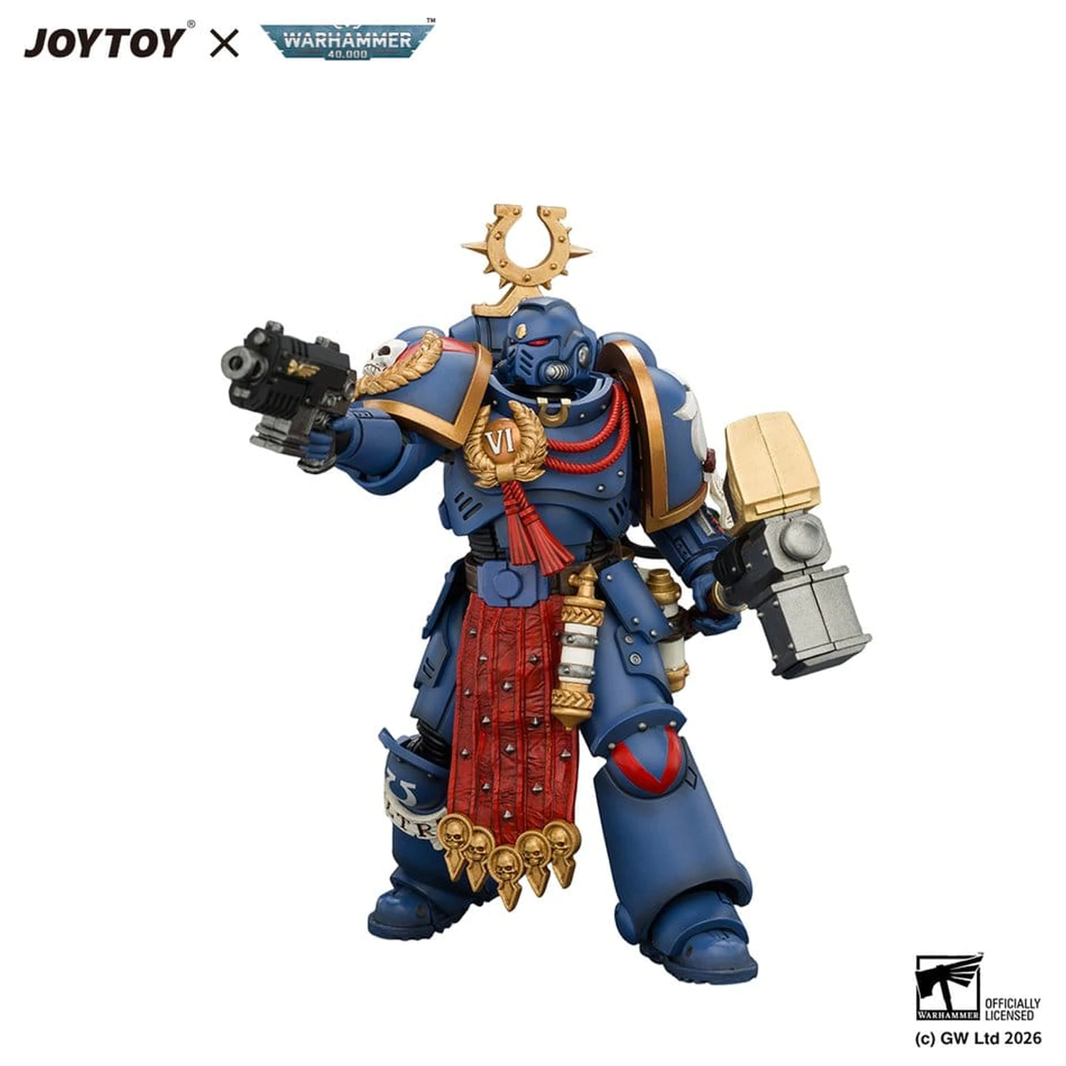 Warhammer akčná figúrka Ultramarines Ferren Areios 12 cm produktová fotografia