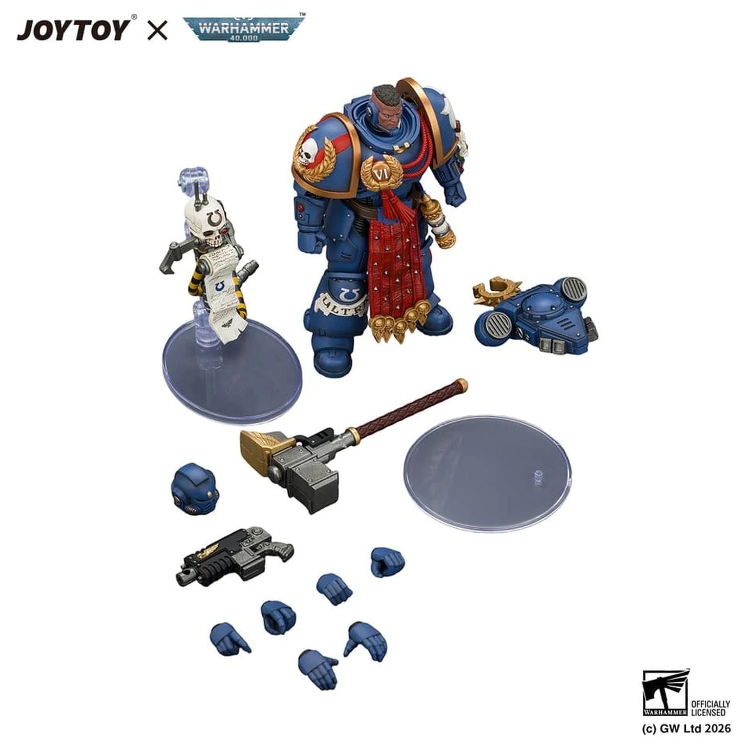 Warhammer akčná figúrka Ultramarines Ferren Areios 12 cm produktová fotografia