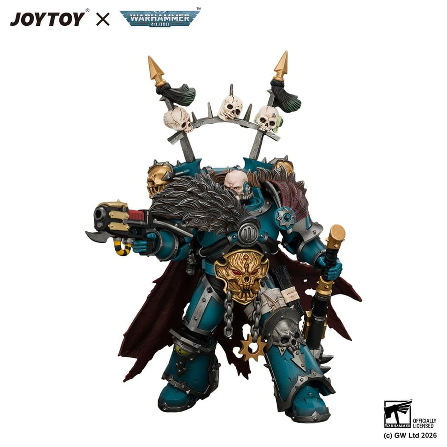 Warhammer akčná figúrka Alpha Legion Chaos Lord 13 cm produktová fotografia