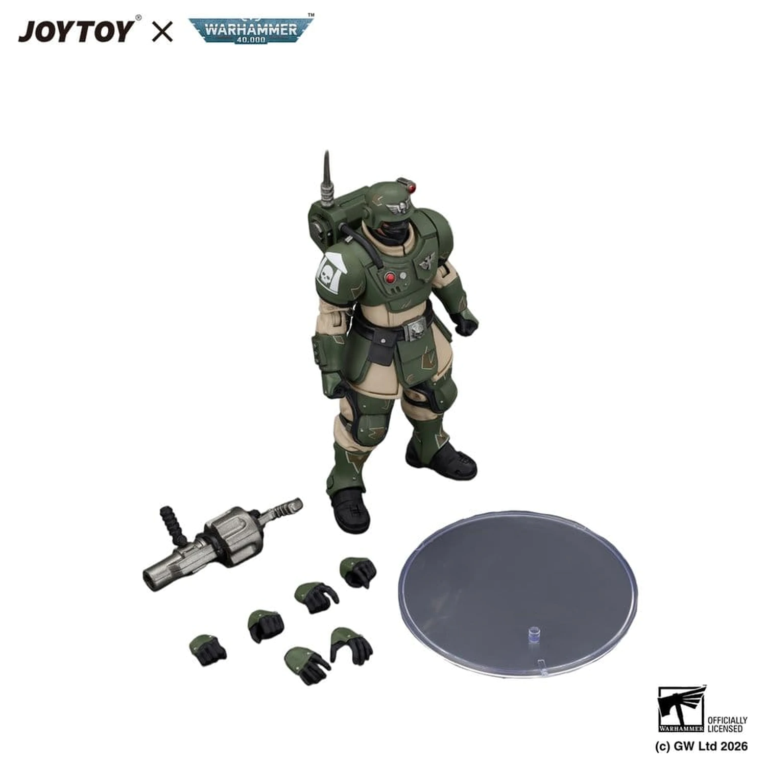 Warhammer akčná figúrka Astra Militarum Kasrkin 5 s granátometom produktová fotografia