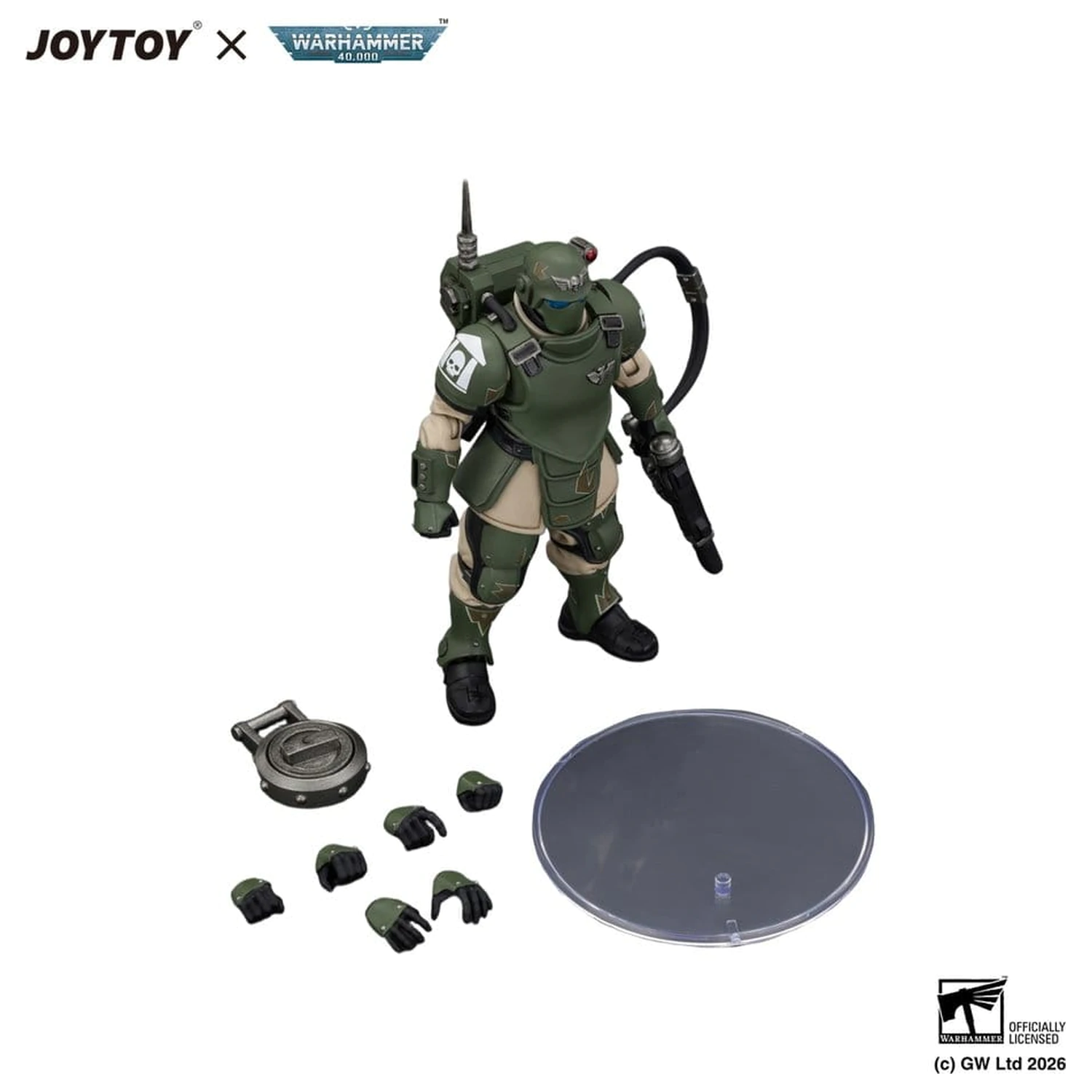 Warhammer Akčná figúrka Astra Militarum Kasrkin 6 s Hot-shot Laspistol produktová fotografia