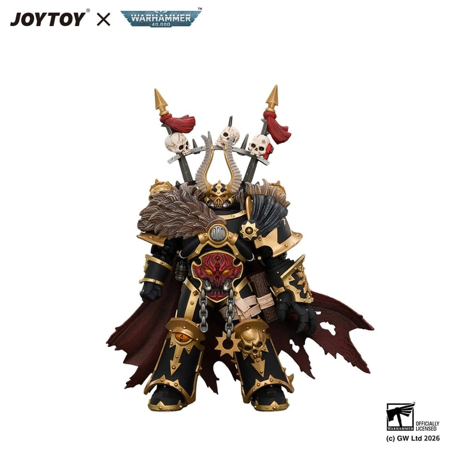 Warhammer akčná figúrka Black Legion Chaos Lord 13 cm produktová fotografia