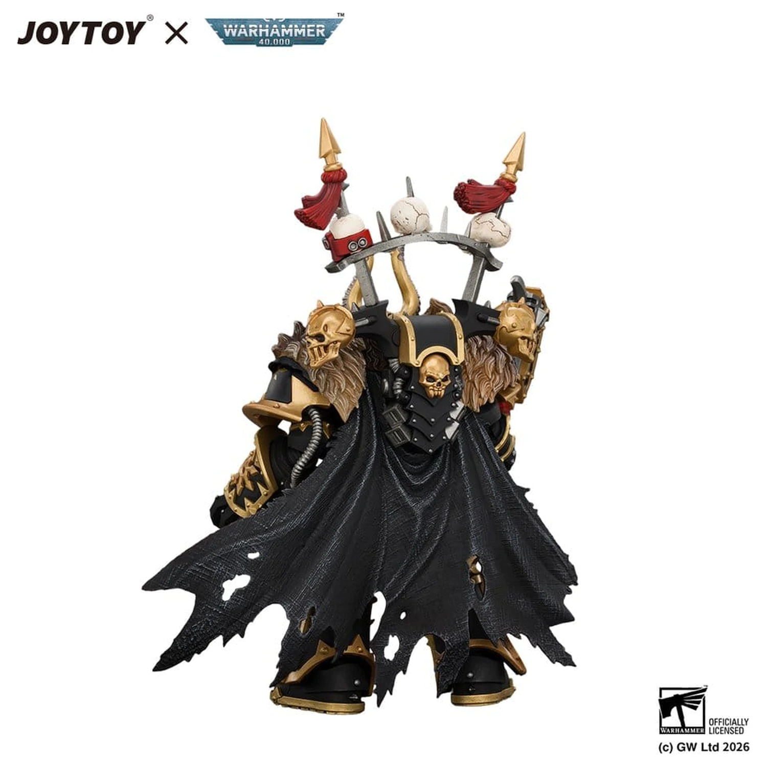 Warhammer akčná figúrka Black Legion Chaos Lord 13 cm produktová fotografia