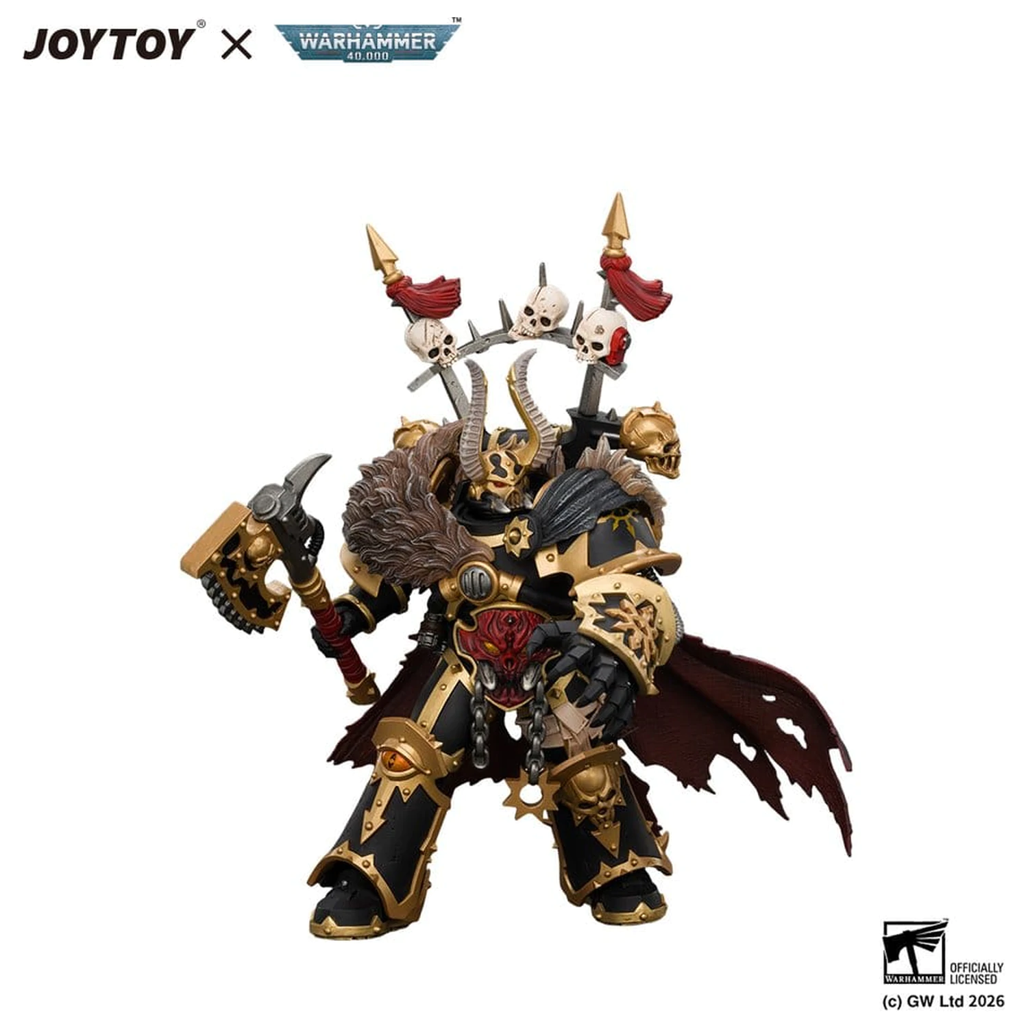 Warhammer akčná figúrka Black Legion Chaos Lord 13 cm produktová fotografia