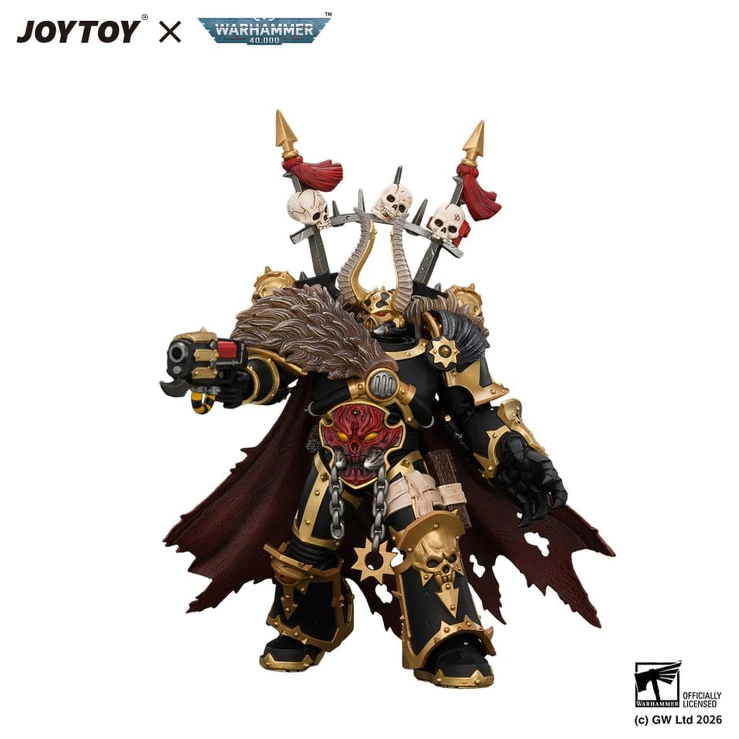 Warhammer akčná figúrka Black Legion Chaos Lord 13 cm produktová fotografia