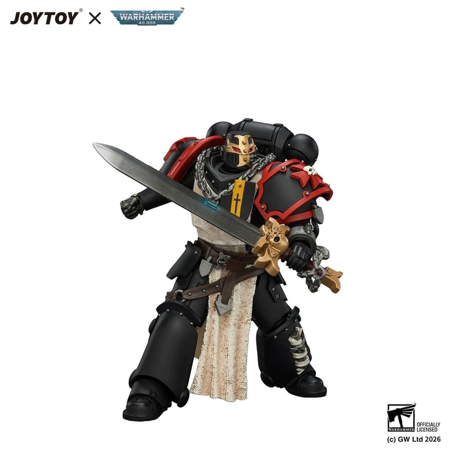 Warhammer Action Figure Black Templars Crusader Ancient 12 cm produktová fotografia