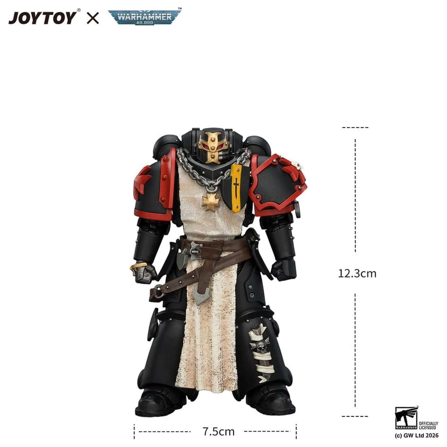 Warhammer Action Figure Black Templars Crusader Ancient 12 cm produktová fotografia