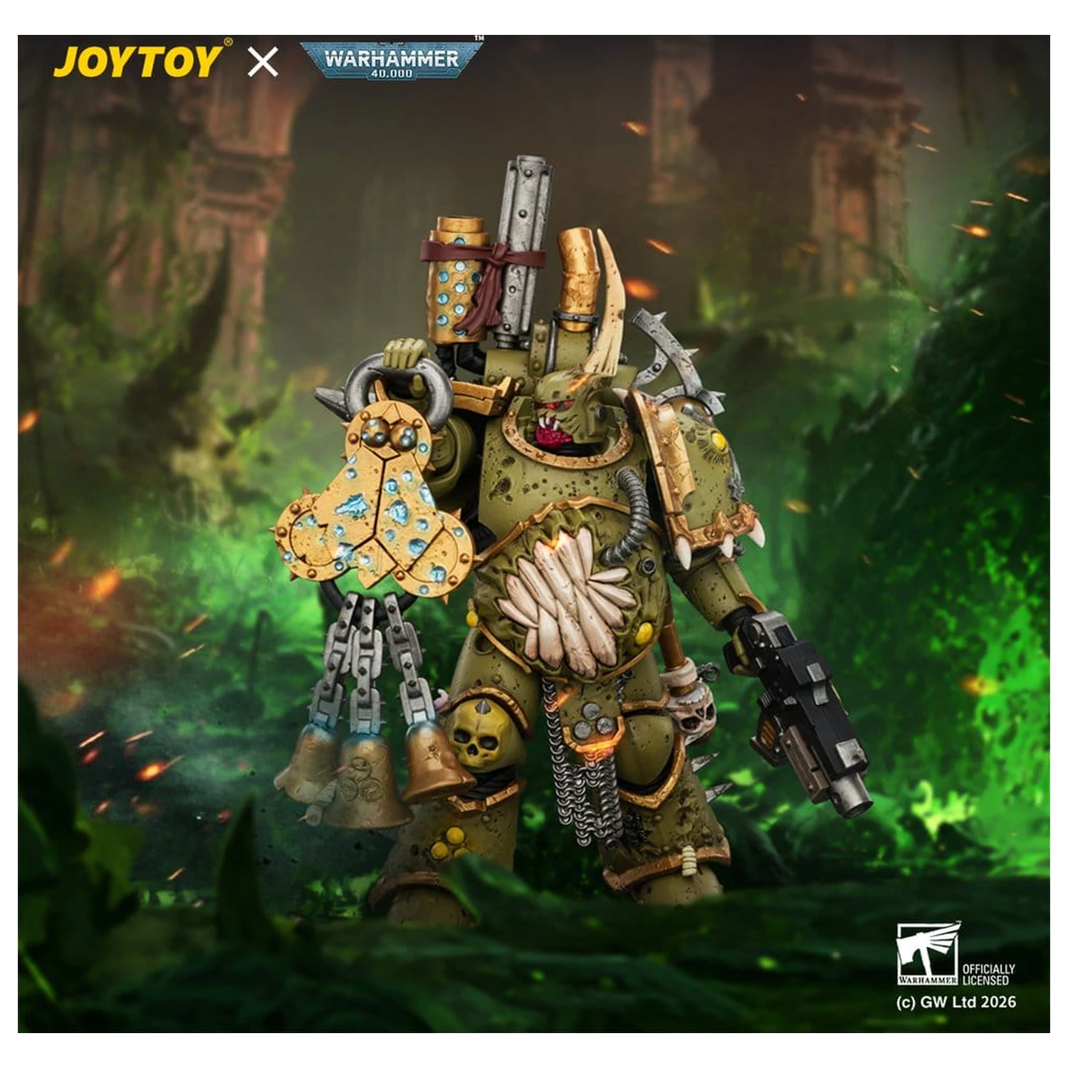 Warhammer akčná figúrka Death Guard Plague Marine 1 12 cm produktová fotografia
