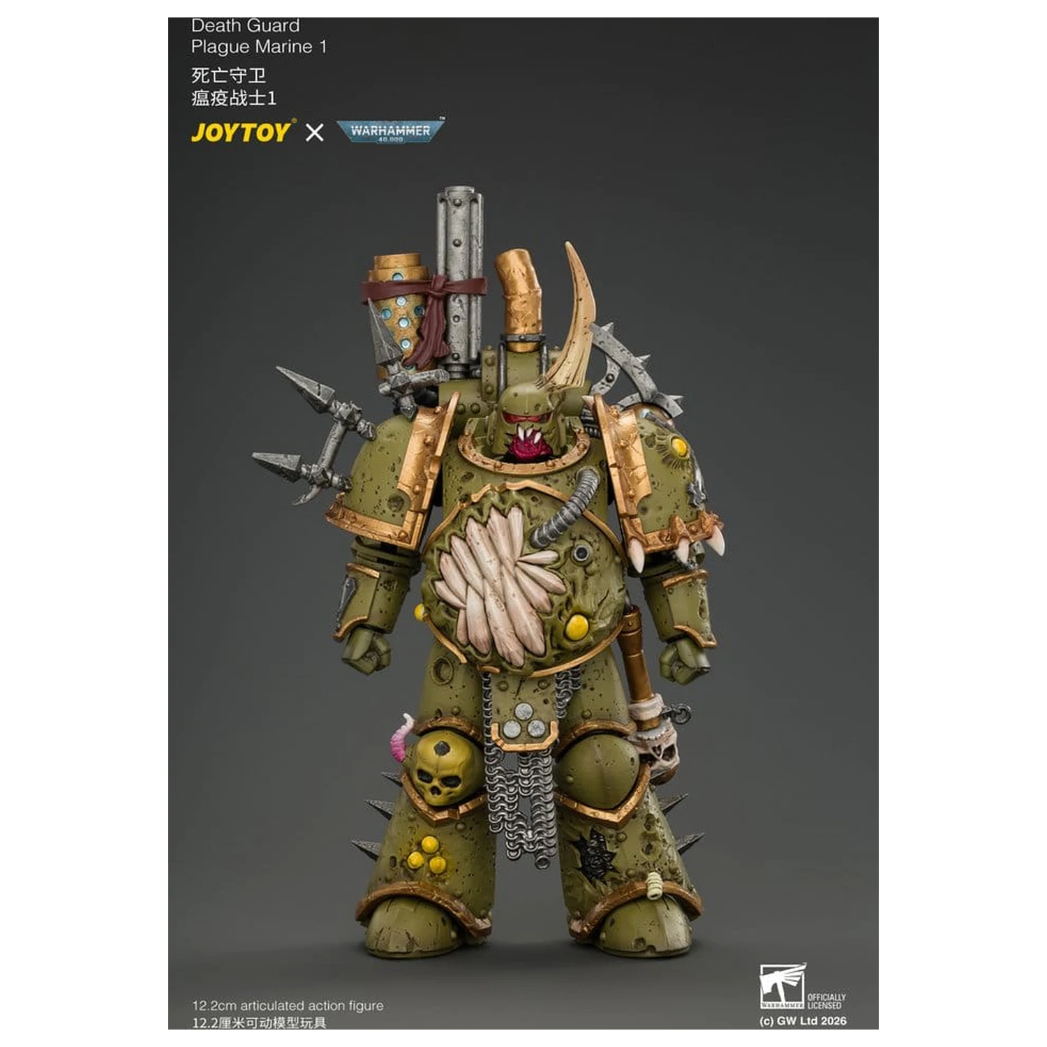 Warhammer akčná figúrka Death Guard Plague Marine 1 12 cm produktová fotografia