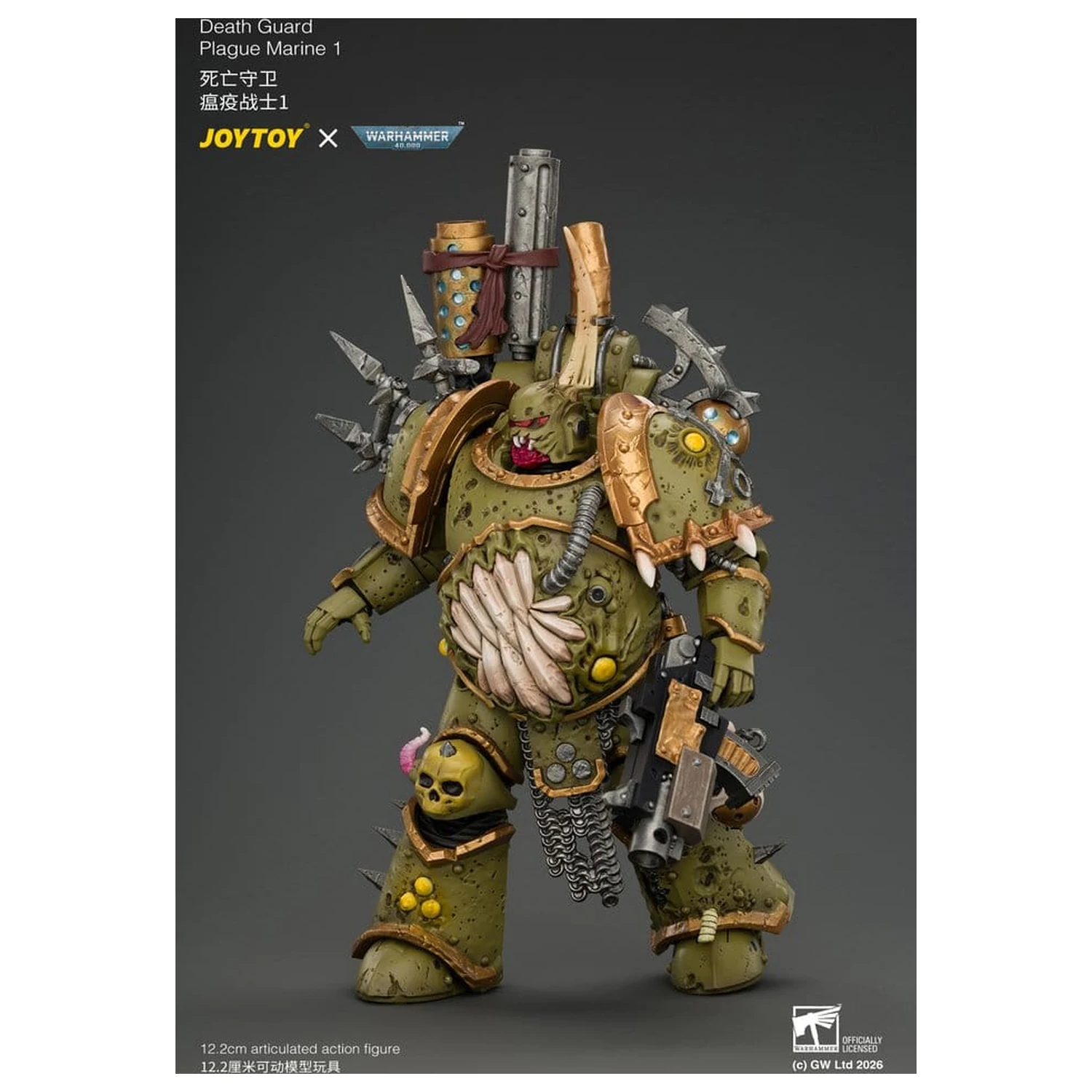 Warhammer akčná figúrka Death Guard Plague Marine 1 12 cm produktová fotografia