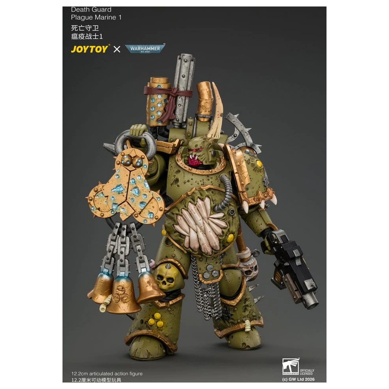Warhammer akčná figúrka Death Guard Plague Marine 1 12 cm produktová fotografia