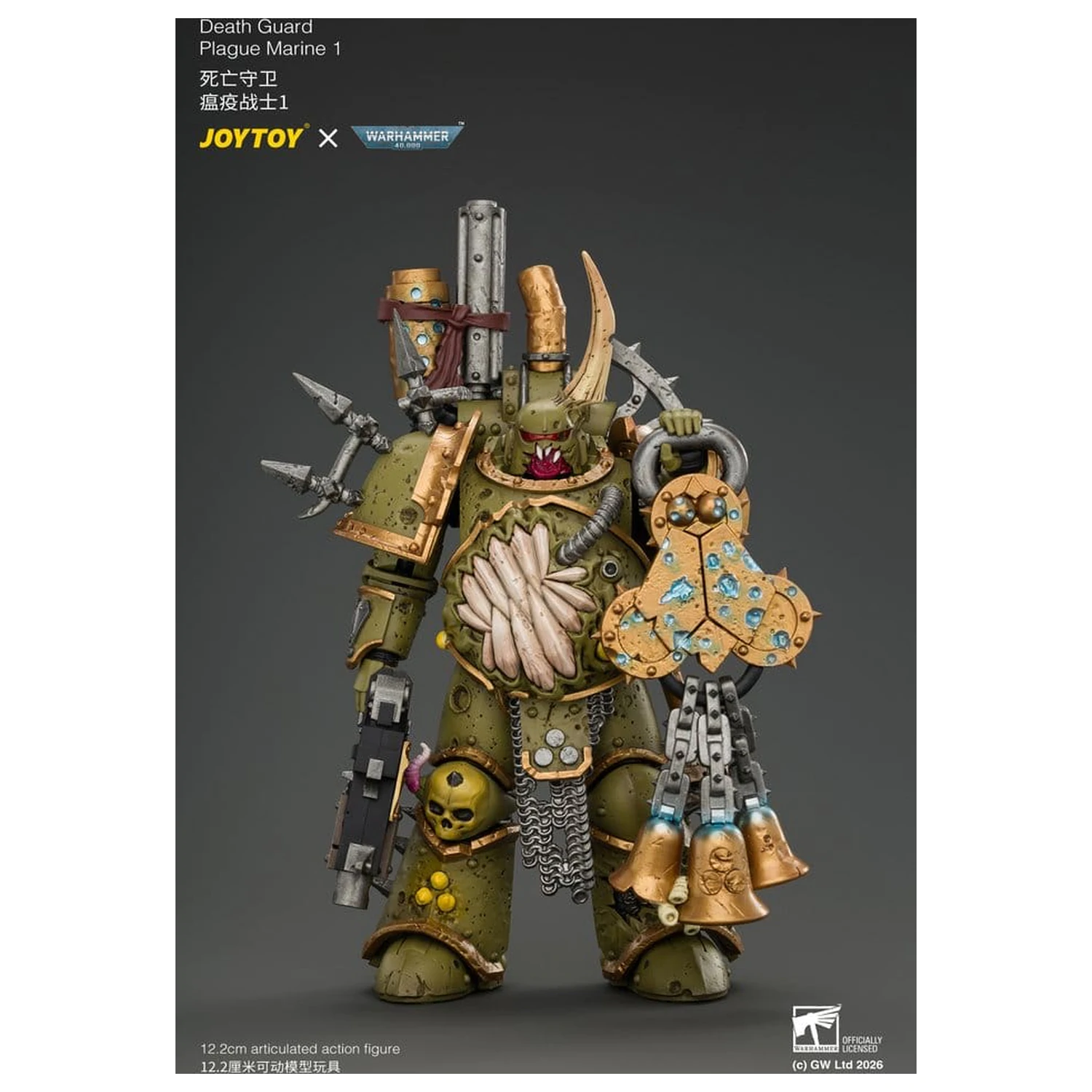 Warhammer akčná figúrka Death Guard Plague Marine 1 12 cm produktová fotografia