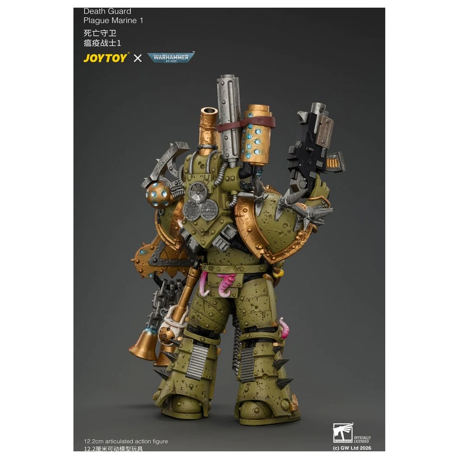 Warhammer akčná figúrka Death Guard Plague Marine 1 12 cm produktová fotografia