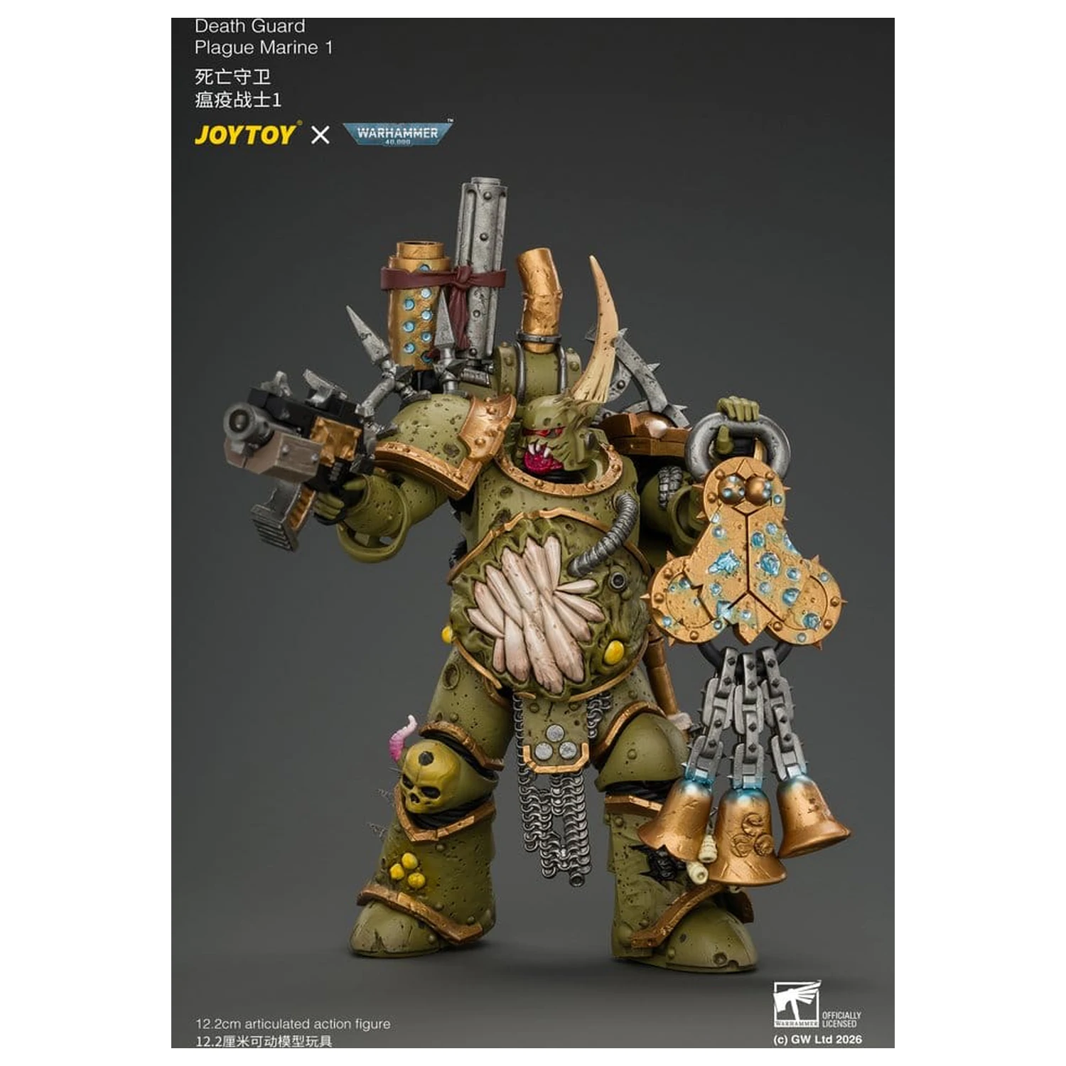 Warhammer akčná figúrka Death Guard Plague Marine 1 12 cm produktová fotografia