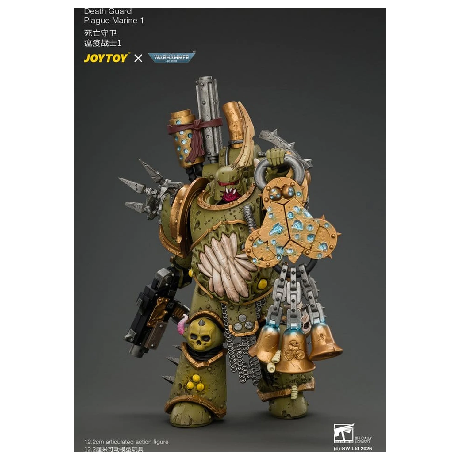 Warhammer akčná figúrka Death Guard Plague Marine 1 12 cm produktová fotografia
