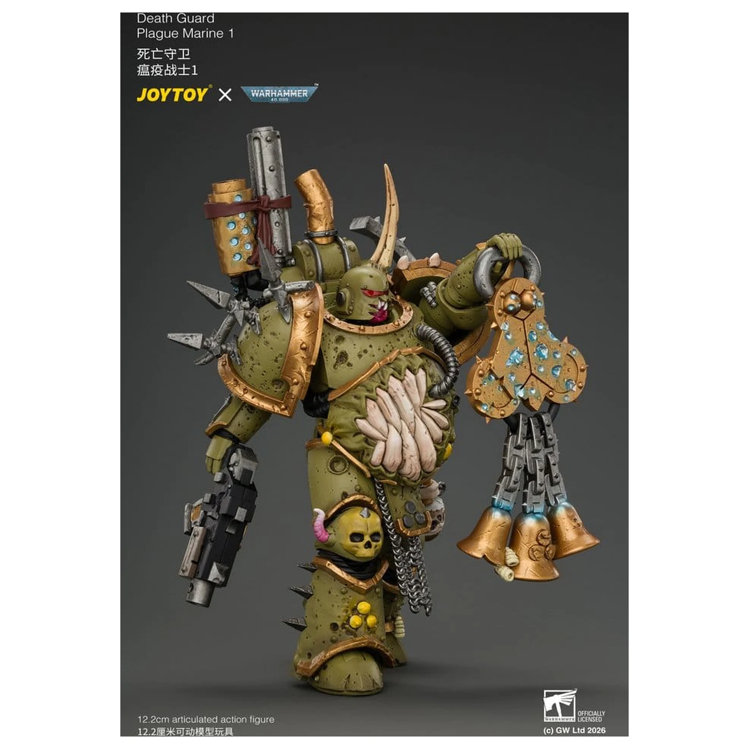 Warhammer akčná figúrka Death Guard Plague Marine 1 12 cm produktová fotografia