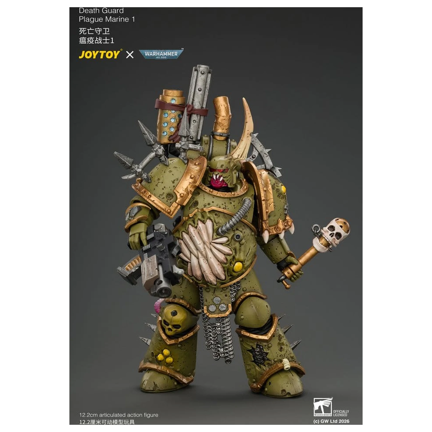 Warhammer akčná figúrka Death Guard Plague Marine 1 12 cm produktová fotografia
