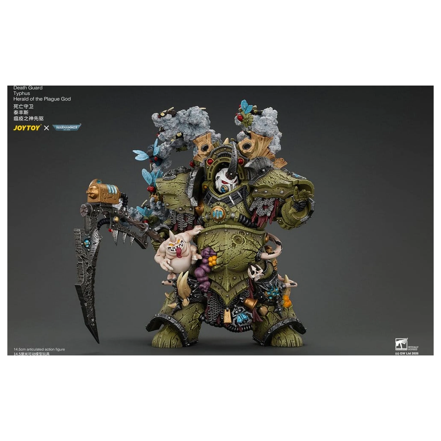 Warhammer akčná figúrka Death Guard Typhus Herald of the Plague God 15 cm produktová fotografia