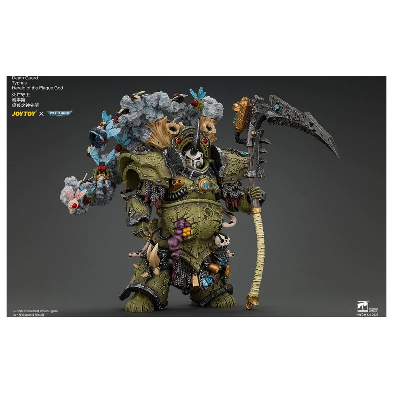 Warhammer akčná figúrka Death Guard Typhus Herald of the Plague God 15 cm produktová fotografia