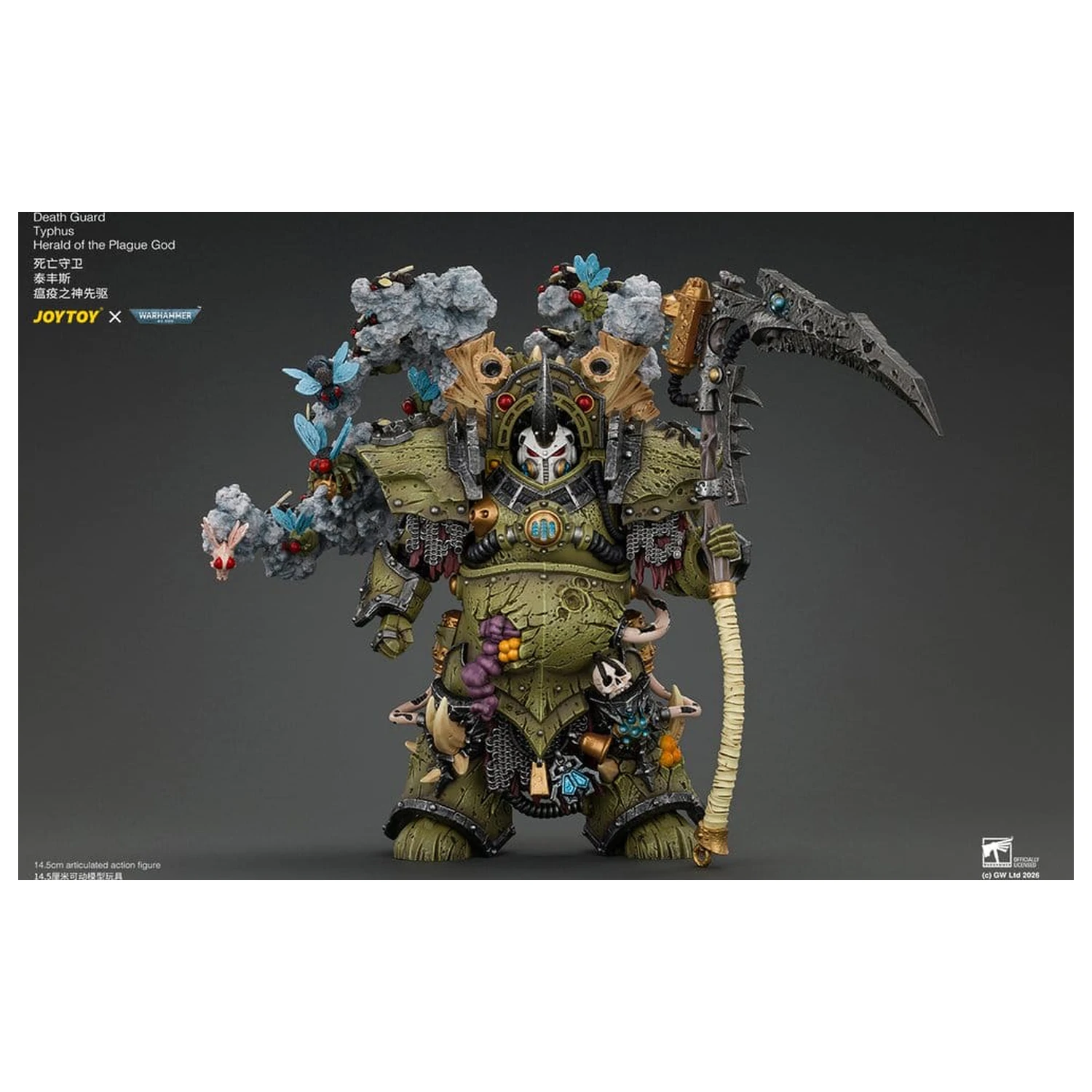 Warhammer akčná figúrka Death Guard Typhus Herald of the Plague God 15 cm produktová fotografia