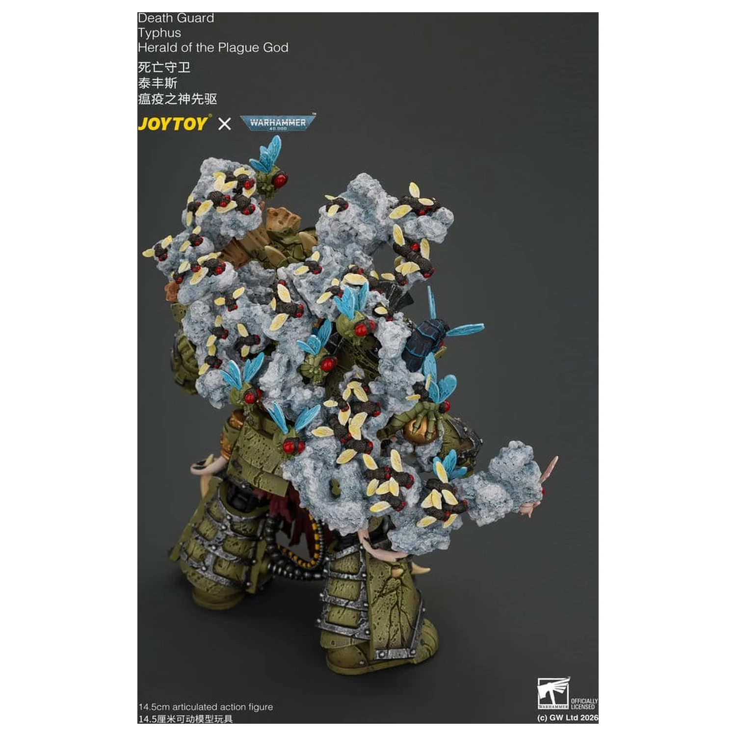 Warhammer akčná figúrka Death Guard Typhus Herald of the Plague God 15 cm produktová fotografia