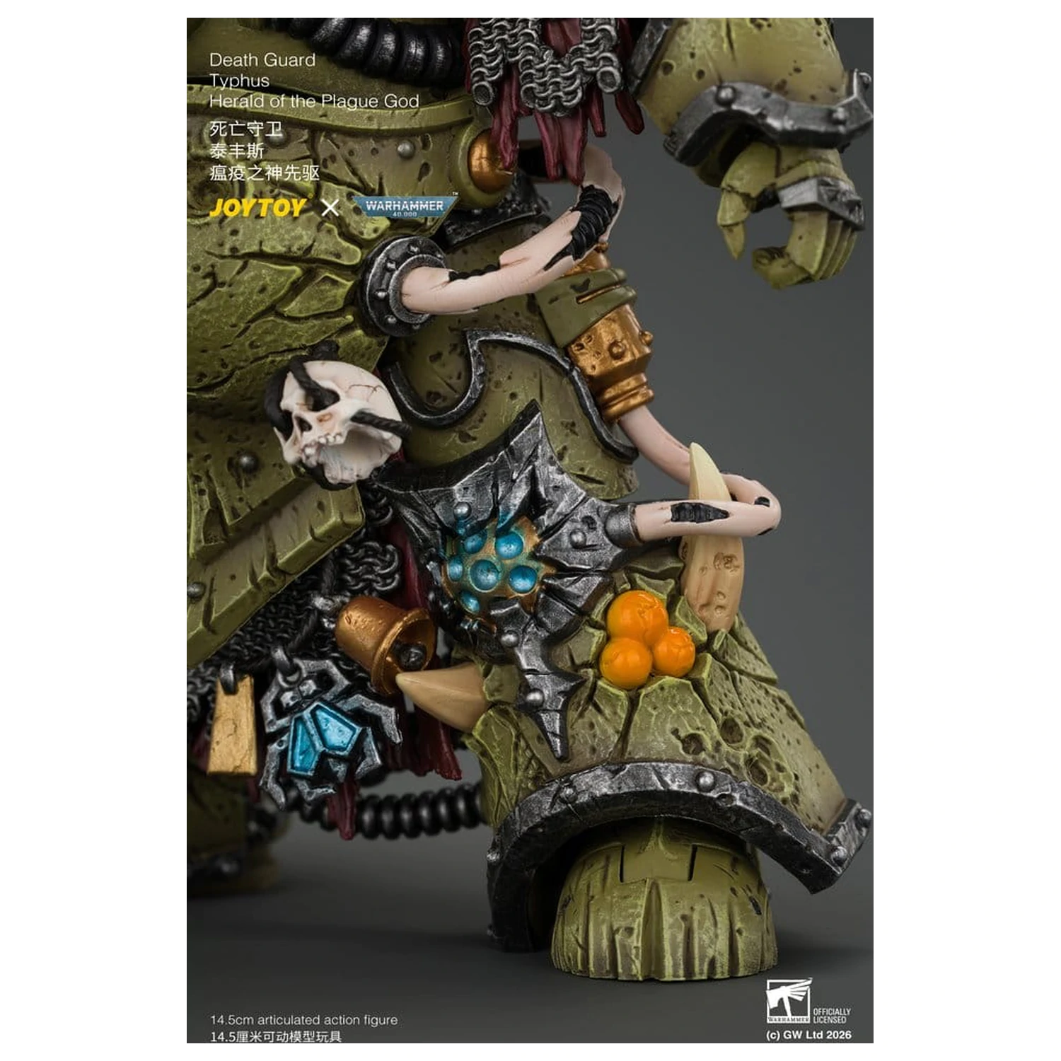 Warhammer akčná figúrka Death Guard Typhus Herald of the Plague God 15 cm produktová fotografia