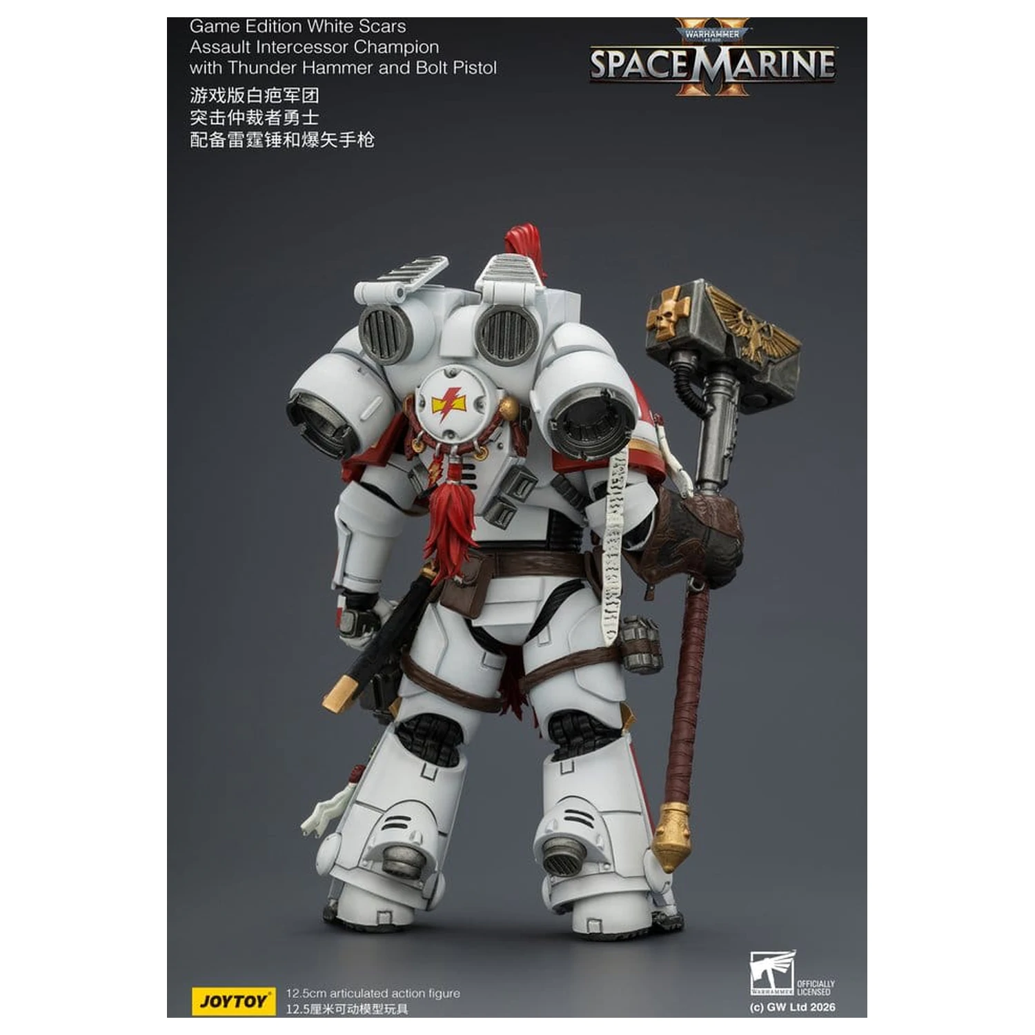 Warhammer Action Figure Game Edition White Scars Assault Intercessor Champion 13 cm produktová fotografia