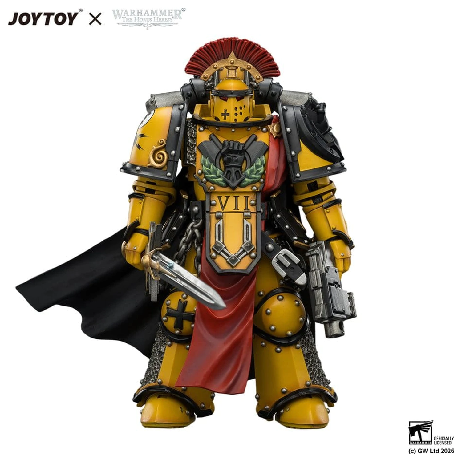 Warhammer akčná figúrka Imperial Fists Legion Praetor v brnení Mk III, 13 cm produktová fotografia