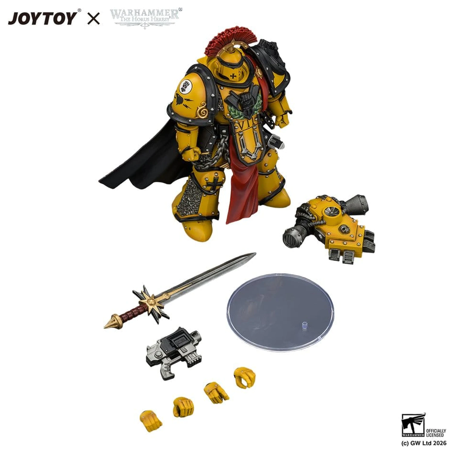 Warhammer akčná figúrka Imperial Fists Legion Praetor v brnení Mk III, 13 cm produktová fotografia