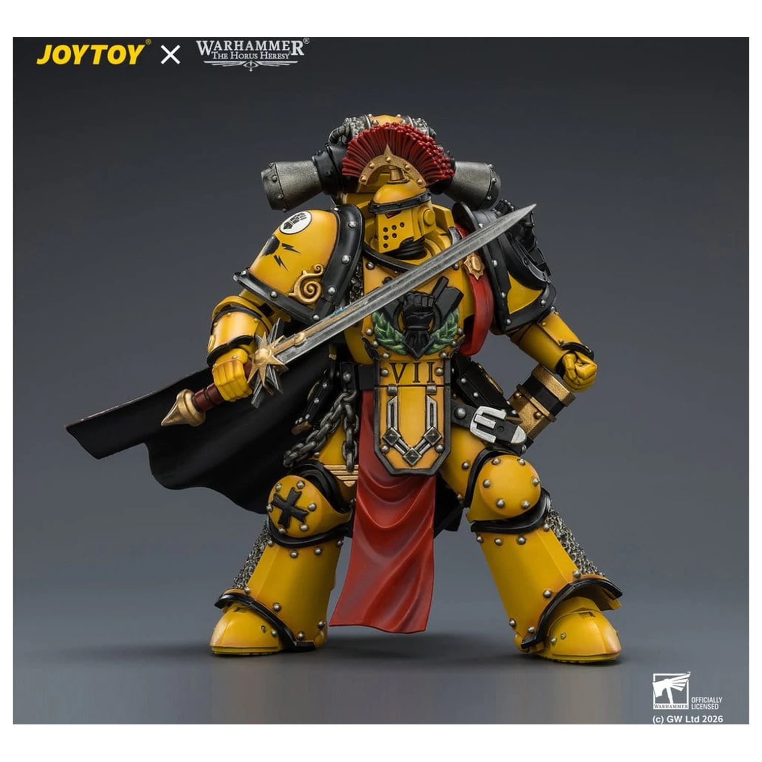 Warhammer akčná figúrka Imperial Fists Legion Praetor v brnení Mk III, 13 cm produktová fotografia