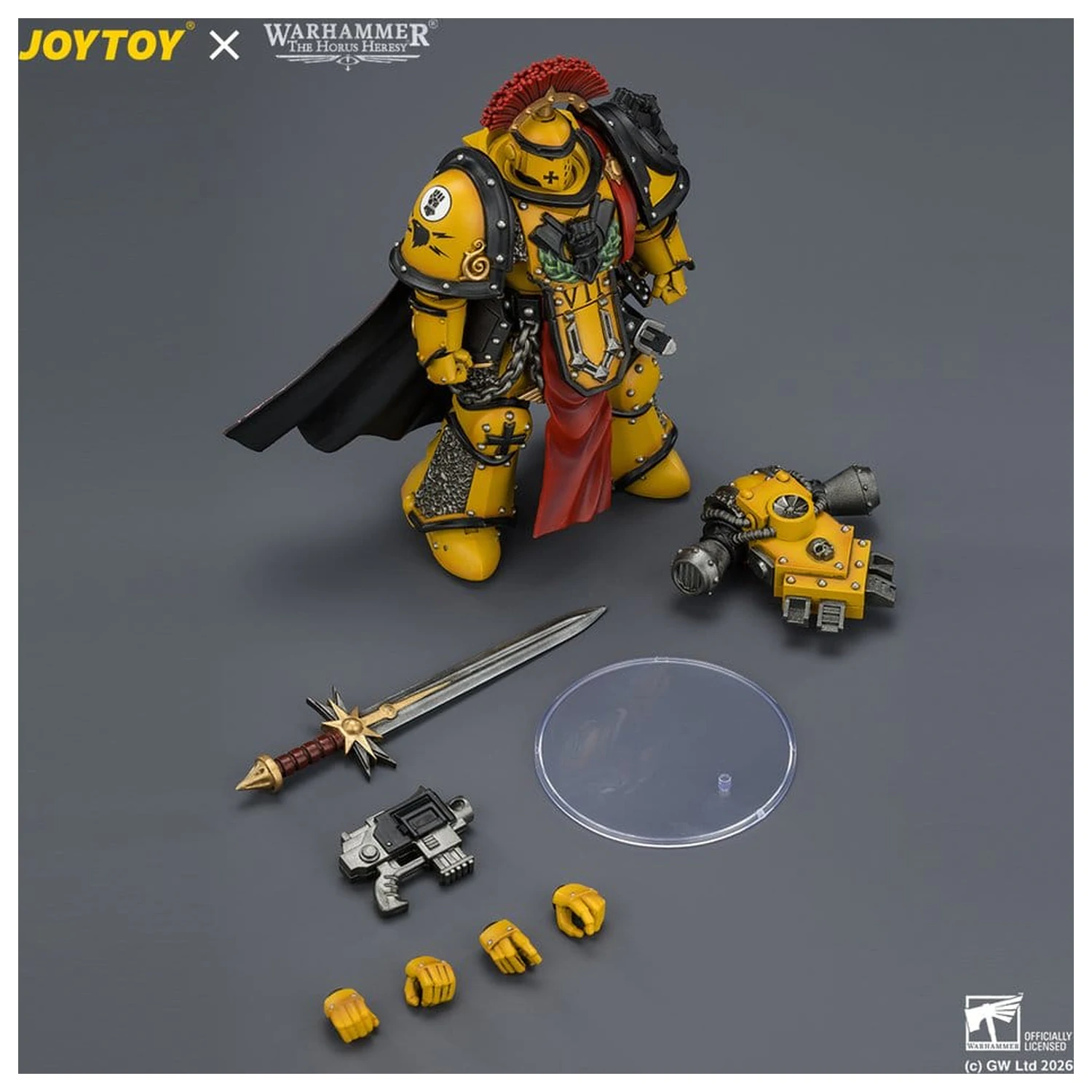 Warhammer akčná figúrka Imperial Fists Legion Praetor v brnení Mk III, 13 cm produktová fotografia