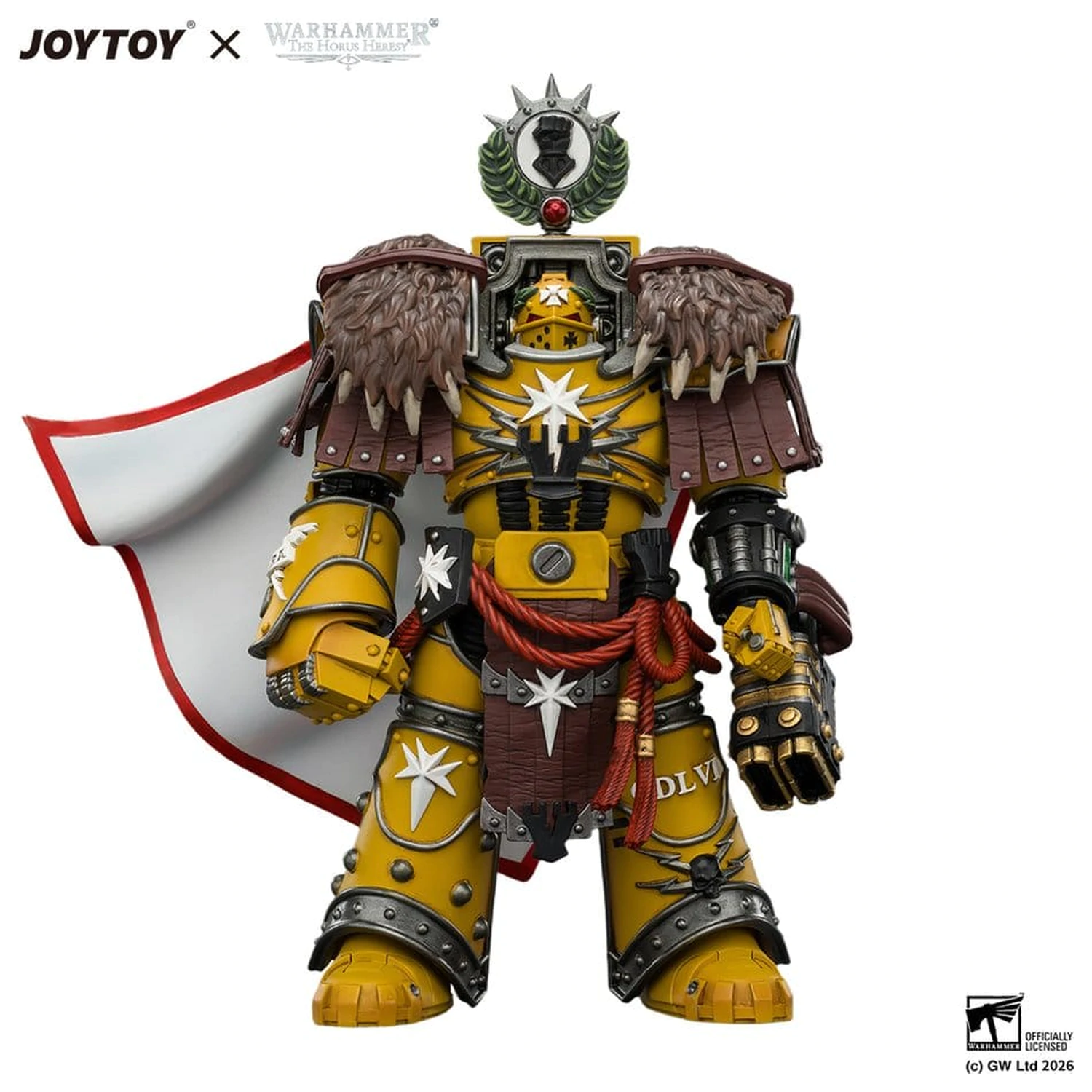Warhammer Akčná figúrka Imperial Fists Lord Castellan Evander Garrius, The Tyrant of Cthonia 14 cm produktová fotografia