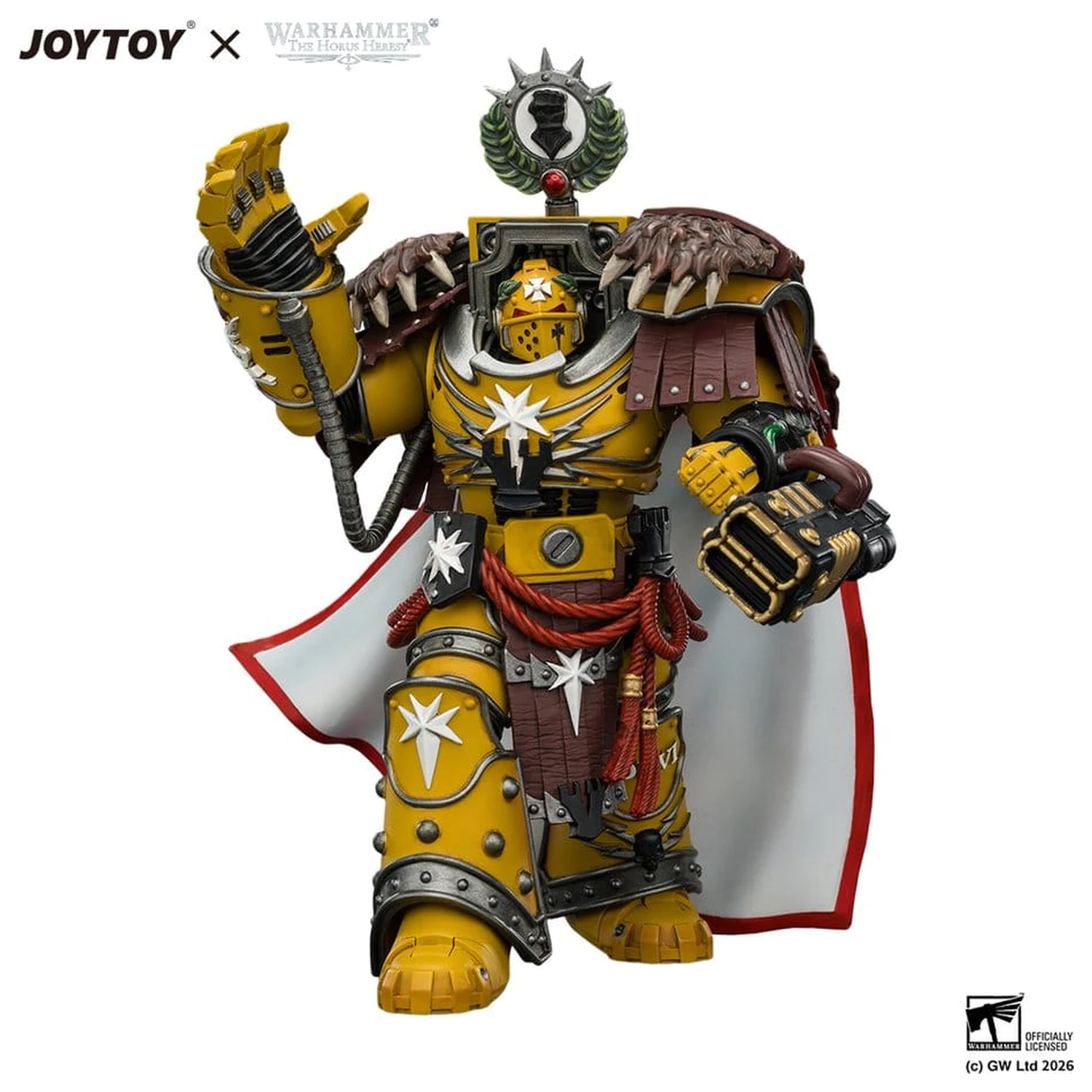 Warhammer Akčná figúrka Imperial Fists Lord Castellan Evander Garrius, The Tyrant of Cthonia 14 cm produktová fotografia