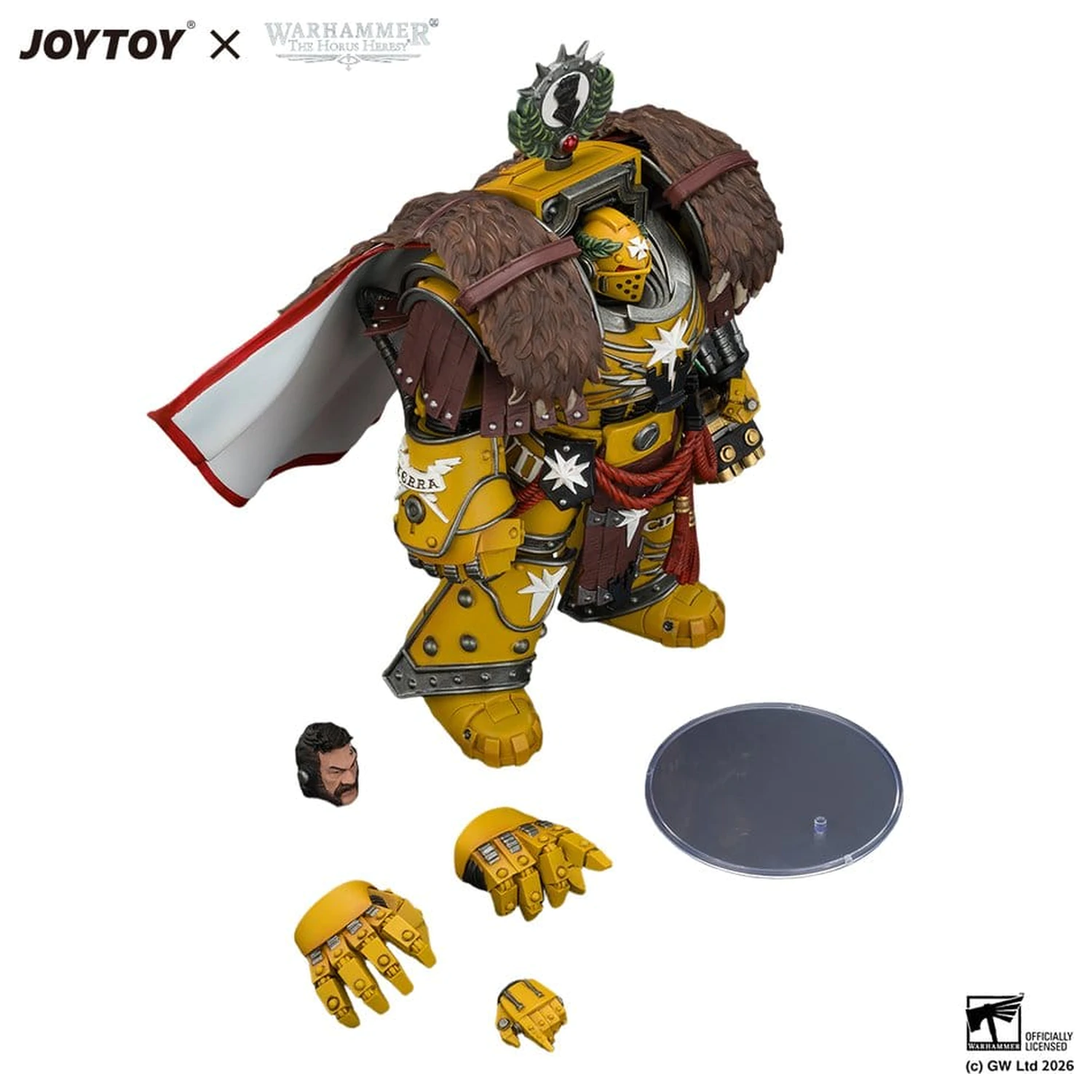 Warhammer Akčná figúrka Imperial Fists Lord Castellan Evander Garrius, The Tyrant of Cthonia 14 cm produktová fotografia