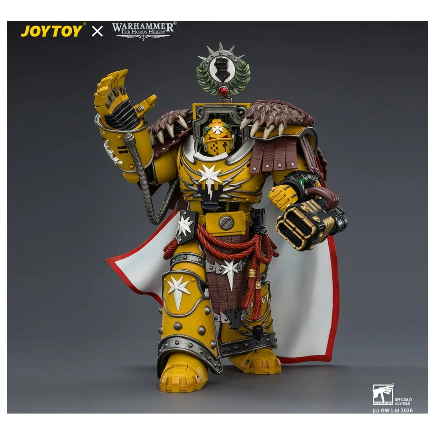 Warhammer Akčná figúrka Imperial Fists Lord Castellan Evander Garrius, The Tyrant of Cthonia 14 cm produktová fotografia