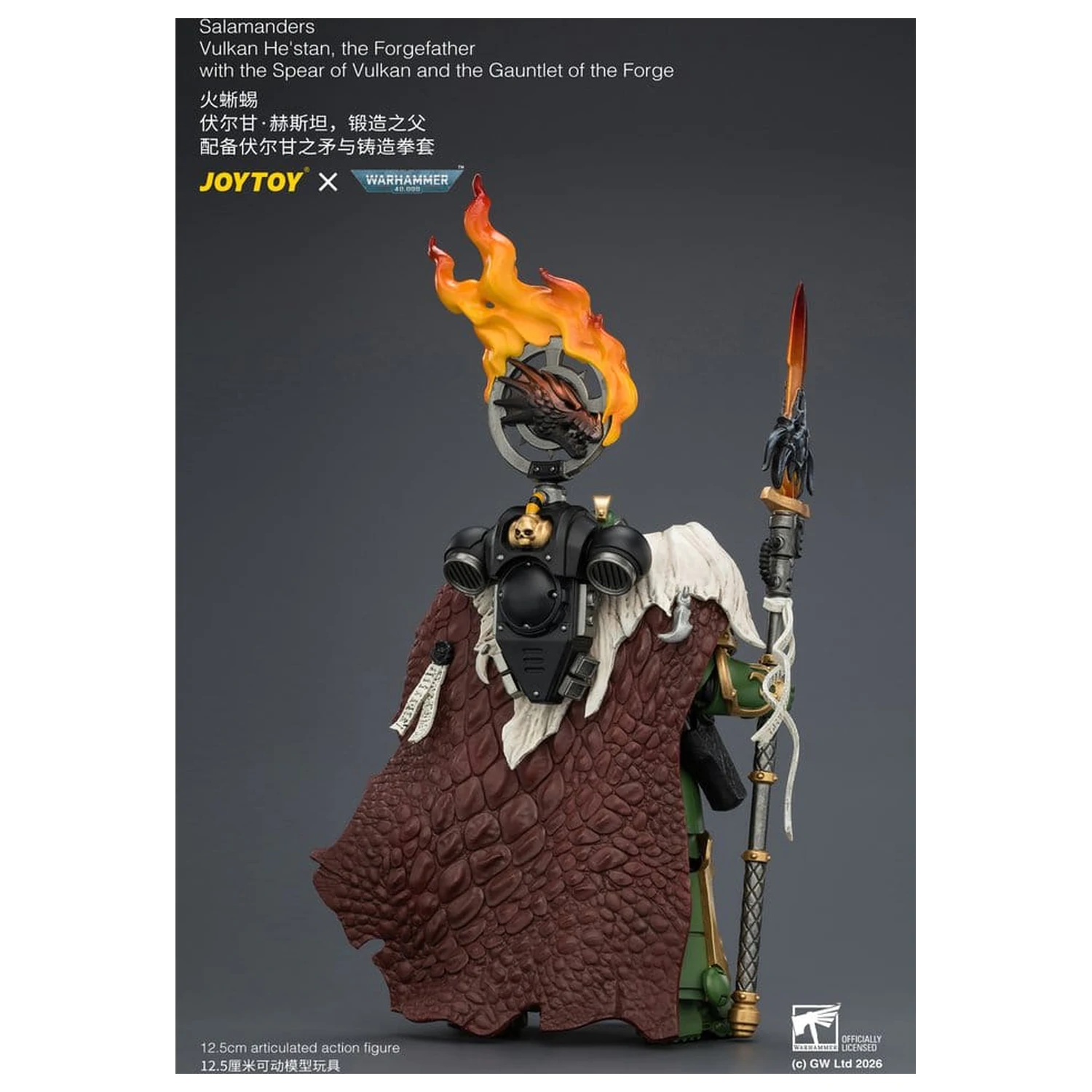 Warhammer akčná figúrka Salamanders Vulkan He'stan, the Forgefather 13 cm produktová fotografia