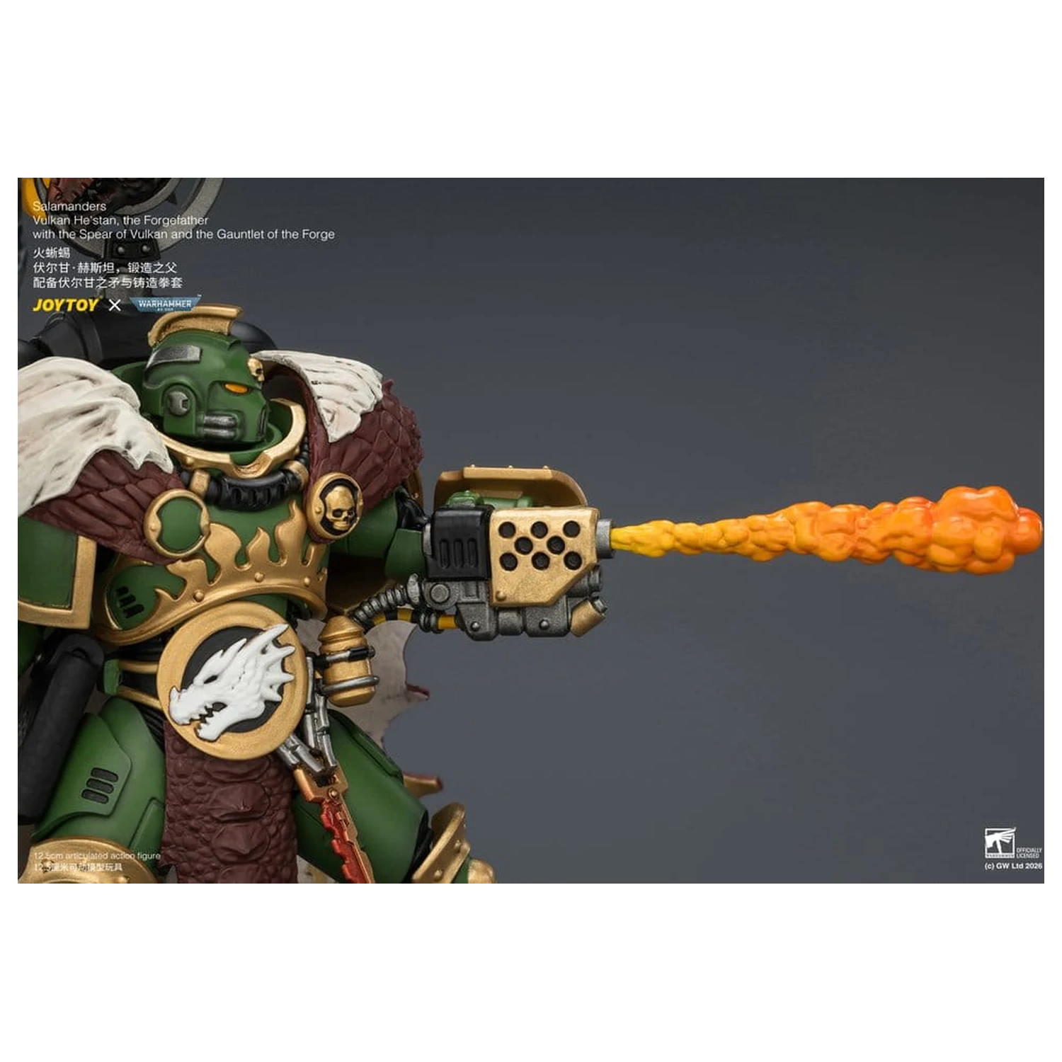 Warhammer akčná figúrka Salamanders Vulkan He'stan, the Forgefather 13 cm produktová fotografia