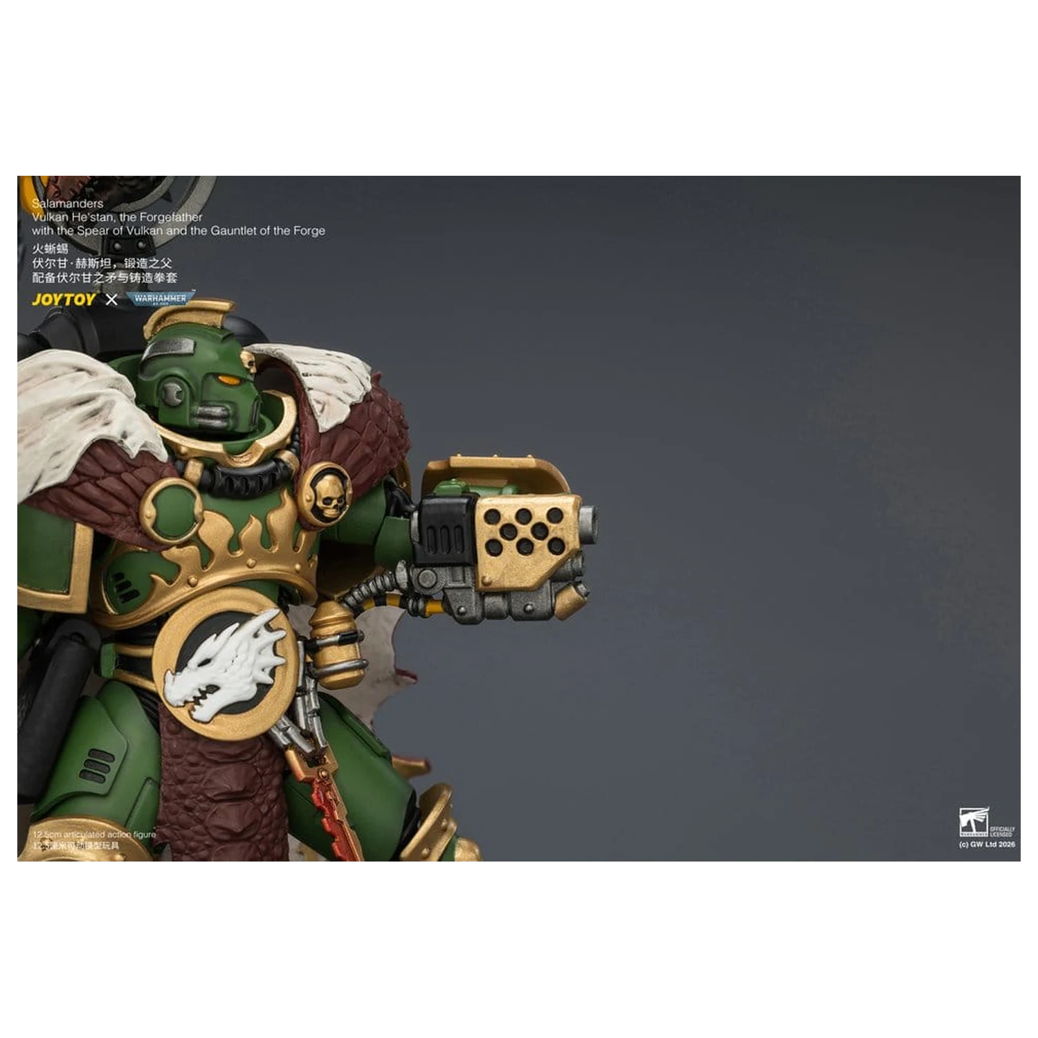 Warhammer akčná figúrka Salamanders Vulkan He'stan, the Forgefather 13 cm produktová fotografia