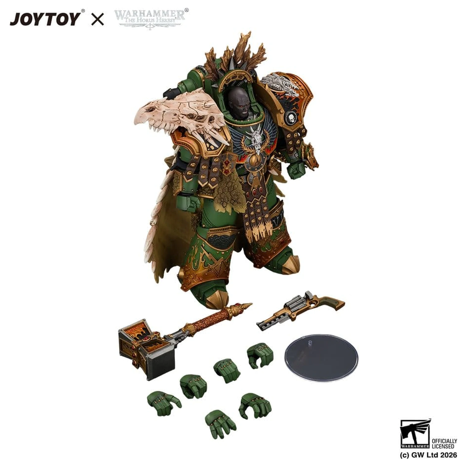 Warhammer akčná figúrka Salamanders Vulkan, Primarch of the XVIIIth Legion 21 cm produktová fotografia