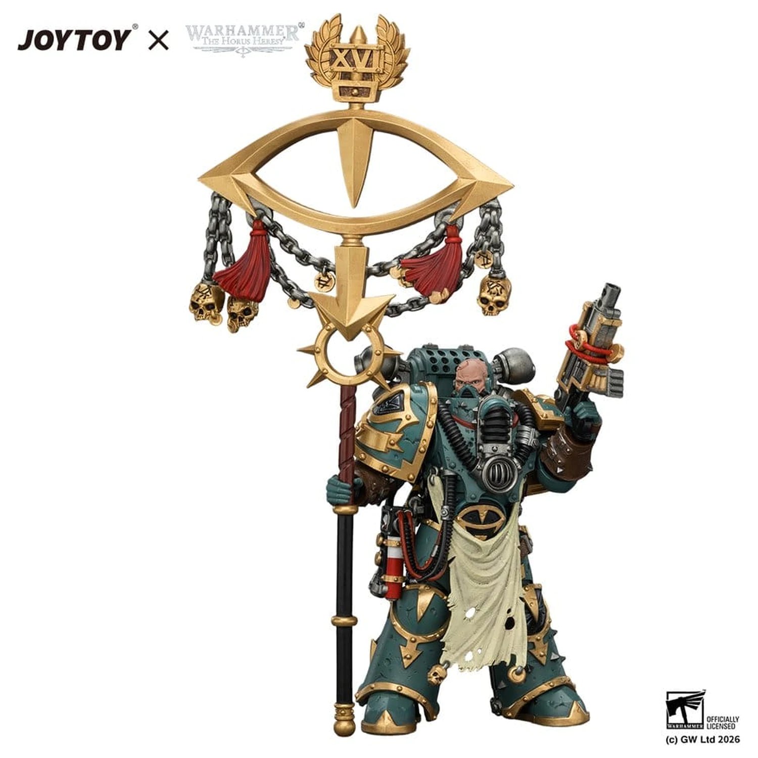 Warhammer Action Figure Sons of Horus Maloghurst the Twisted, the Warmaster's Equerry 13 cm produktová fotografia