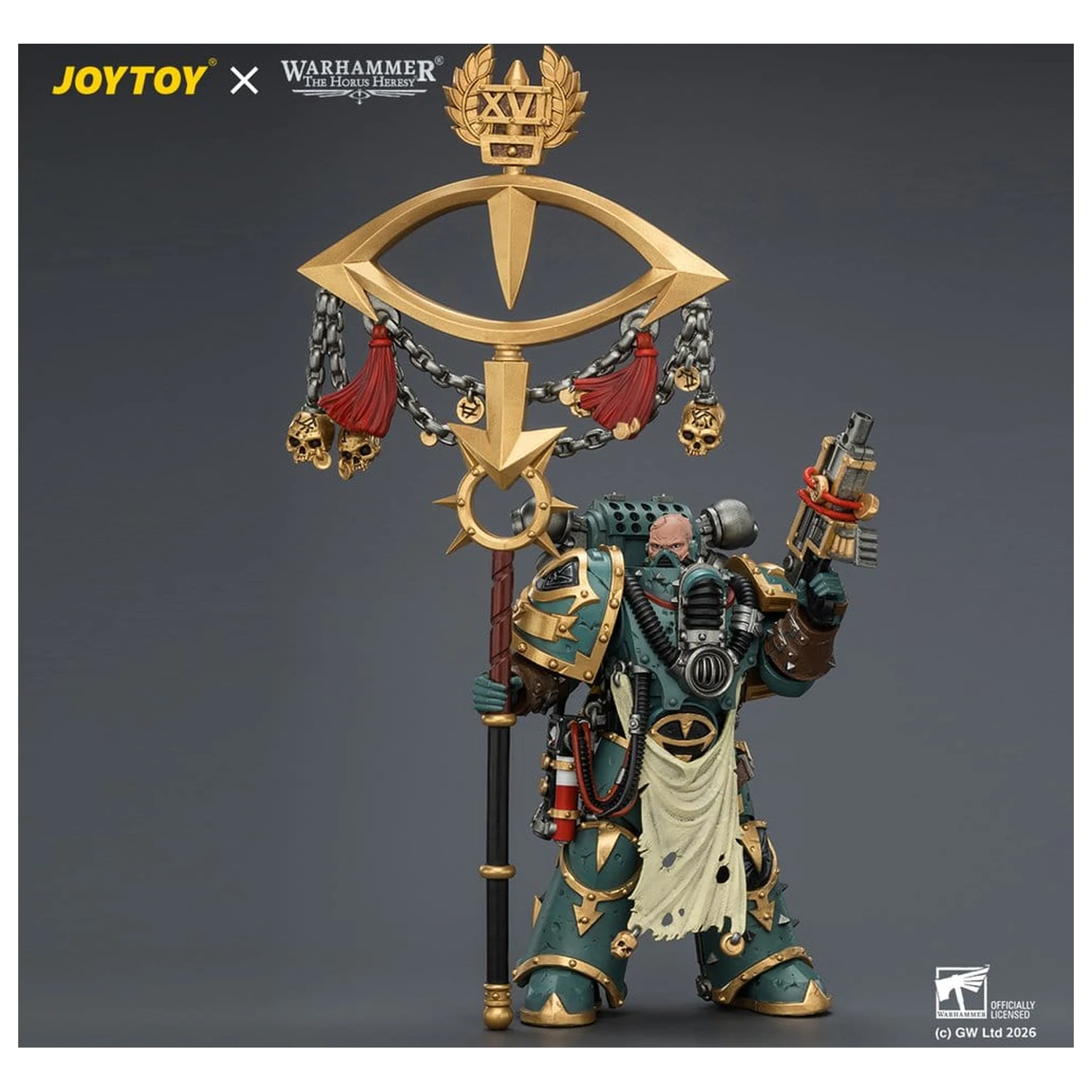 Warhammer Action Figure Sons of Horus Maloghurst the Twisted, the Warmaster's Equerry 13 cm produktová fotografia