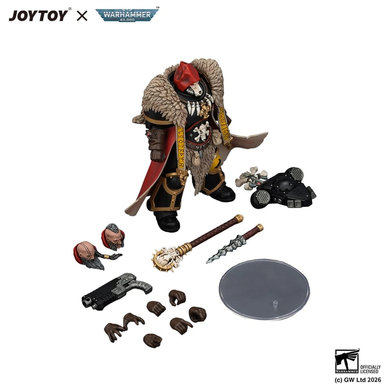 Warhammer akčná figúrka Space Wolves Wolf Priest 12 cm produktová fotografia