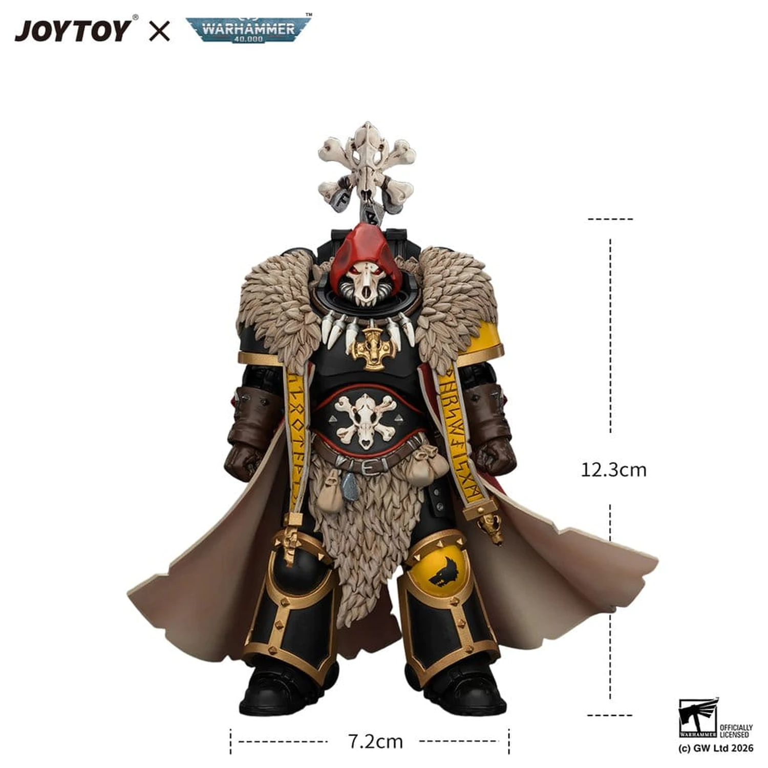 Warhammer akčná figúrka Space Wolves Wolf Priest 12 cm produktová fotografia