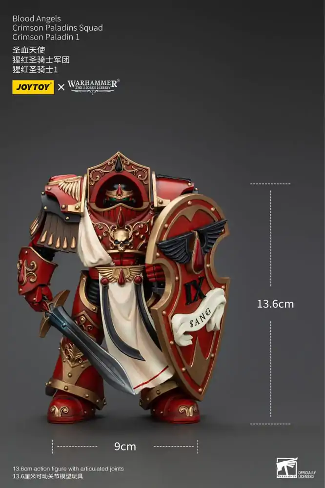 Warhammer The Horus Heresy Akčná figúrka 1/18 Blood Angels Crimson Paladins Squad Crimson Paladin 1 14 cm termékfotó