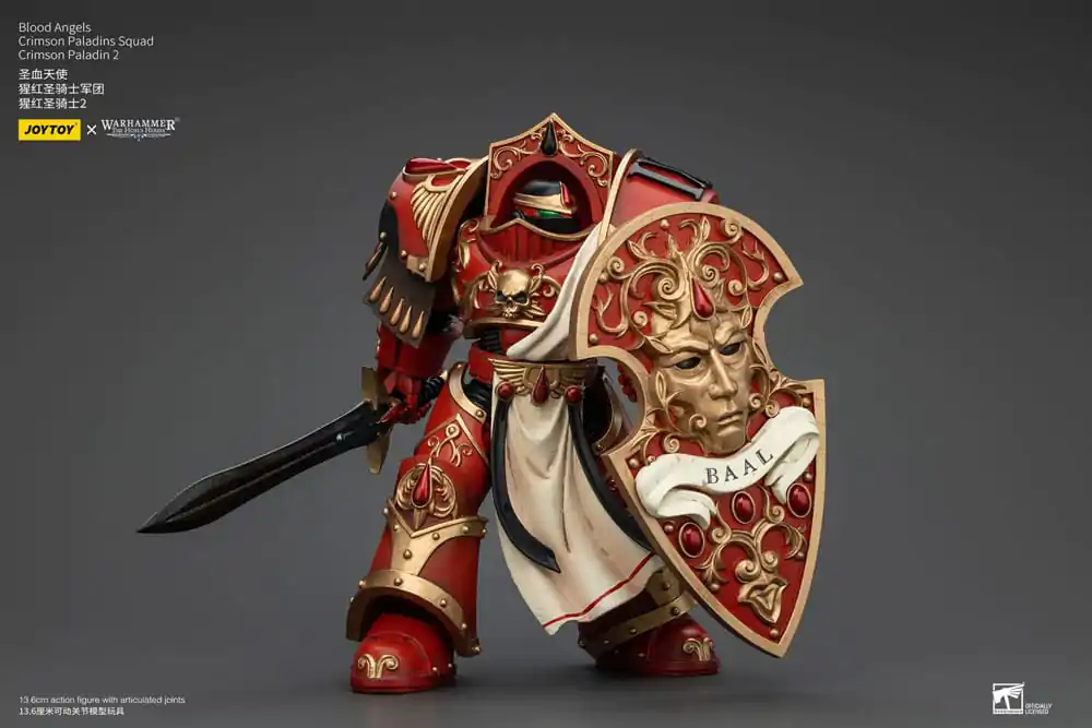 Warhammer The Horus Heresy Akčná figúrka 1/18 Blood Angels Crimson Paladins csapat Crimson Paladin 2 14 cm termékfotó